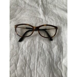 Jimmy Choo Eyeglasses Frames Only 154 6VL 135 Italy Tortoise Shell